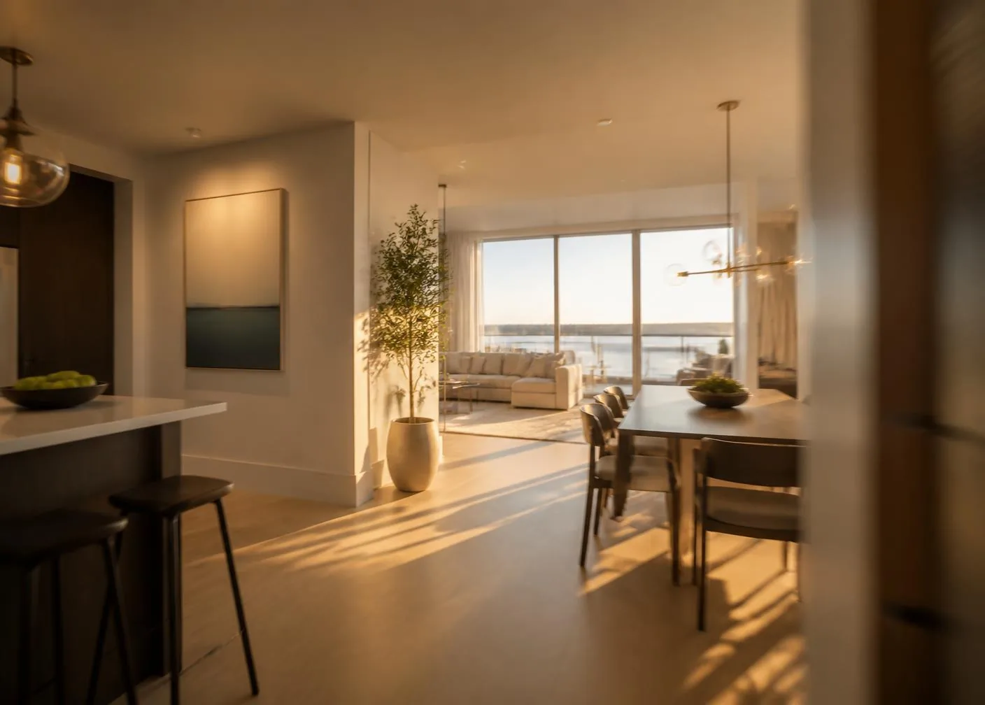 Property walkthrough video concept showing a residential development